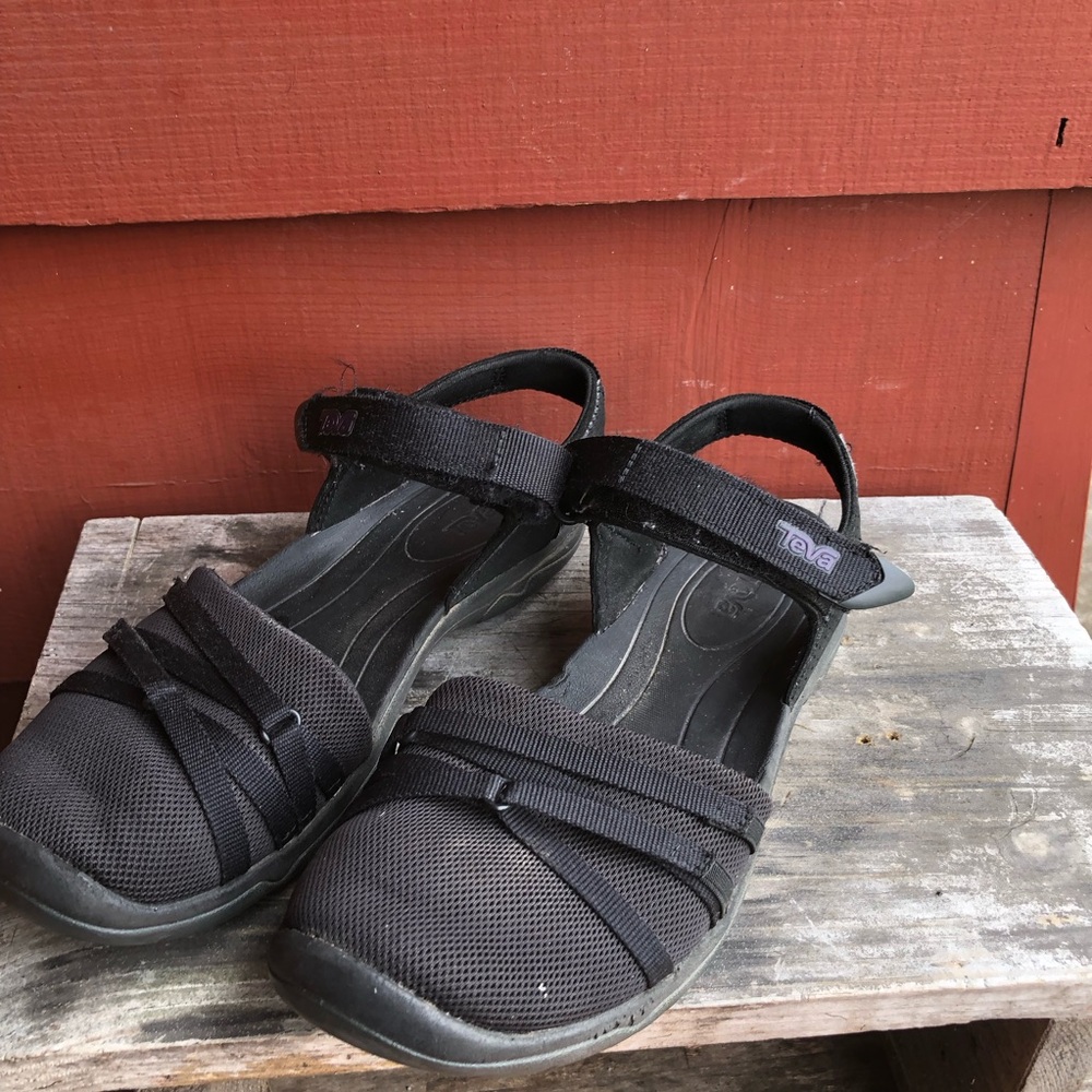 Teva 1106837 Womens Black Tirra CT Closed Toe Adjustable Strap Sandals Size 7.5 - Picture 11 of 14